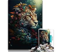 1000 Piece Jigsaw Puzzle for Adults And Teenagers Fantasy Magic Leopard 1000 Pieces for Teenagers,learning Educational Is Ideal As A Gift for The Whole Family (size 75x50cm)