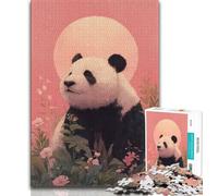 1000 Piece Jigsaw Puzzle for Adults And Teenagers Fantasy Panda Puzzles for Teenagers,Quiz Game Wall Decoration Unique Birthday And Xmas Gifts 38x26cm