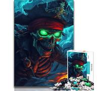 1000 Piece Jigsaw Puzzle for Adults And Teenagers Fantasy Pirates Puzzles for Teenagers,Quiz Game Wall Decoration Unique Birthday And Xmas Gifts 75x50cm