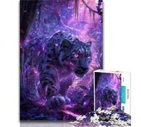 1000 Piece Jigsaw Puzzle for Adults And Teenagers Fantasy Snow Leopard 1000 Piece Puzzle,Interesting Stress Reduction Parent-child Interaction (size 38x26cm)
