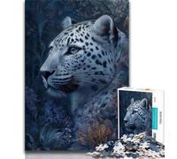 1000 Piece Jigsaw Puzzle for Adults And Teenagers Fantasy Snow Leopard Adult Puzzles,Fun Games Wall Decoration Unique Birthday And Xmas Gifts (size 75x50cm)