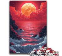 1000 Piece Jigsaw Puzzle for Adults And Teenagers Fantasy Sunset on The Sea Puzzles,Educational Games DIY Toys Great Gifts And Toys (50x75cm)