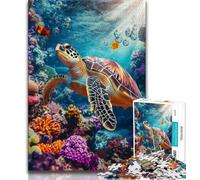 1000 Piece Jigsaw Puzzle for Adults And Teenagers Fantasy Turtle Teenager Puzzles,Family Educational Games Home Decoration Gift (size 38x26cm)