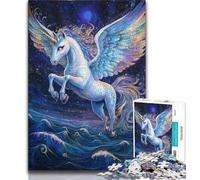 1000 Piece Jigsaw Puzzle for Adults And Teenagers Fantasy Unicorn 1000 Pieces for Teenagers,Educational Games Home Decoration Suitable for Desktop Decoration (size 38x26cm)