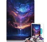 1000 Piece Jigsaw Puzzle for Adults And Teenagers Fantasy Waterfall Landscape 1000 Piece Jigsaw,for Educational Game Challenge Toy Deal As Gifts for The Whole Family 38x26cm