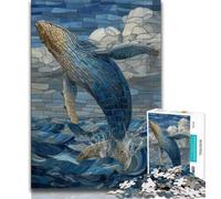 1000 Piece Jigsaw Puzzle for Adults And Teenagers Fantasy Whale 1000 Pieces for Teenagers,for Challenging Toy Game And Family Play 38x26cm