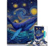 1000 Piece Jigsaw Puzzle for Adults And Teenagers Fantasy Whale,Learning Educational Toys Family Games Enhance Love between Couples (38x26cm)