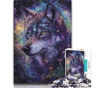 1000 Piece Jigsaw Puzzle for Adults And Teenagers Fantasy Wolf,Educational Games Home Decoration Suitable for Desktop Decoration 38x26cm