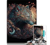 1000 Piece Jigsaw Puzzle for Adults And Teenagers Fantasy Wolf Teenager Jigsaw,Fun Present & Activity for Home,Toy for Rainy Days 38x26cm