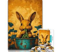 1000 Piece Jigsaw Puzzle for Adults And Teenagers Farm Rabbit,Educational Games Home Decoration Birthday Present,Gifts,Wall Art 75x50cm