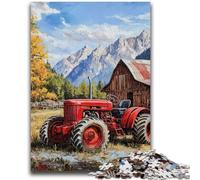 1000 Piece Jigsaw Puzzle for Adults And Teenagers Farm Tractor Stress Reliever Difficult Challenge Enhance Love between Couples 26x38cm