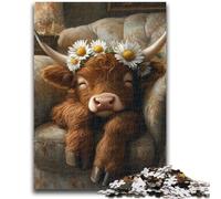 1000 Piece Jigsaw Puzzle for Adults And Teenagers Farm Yak for Age 14 Years And over Family Games Christmas Game Presents for Women 50x75cm