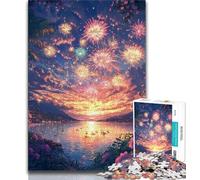 1000 Piece Jigsaw Puzzle for Adults And Teenagers Fireworks View,Fun Games Wall Decoration Unique Birthday And Xmas Gifts 38x26cm