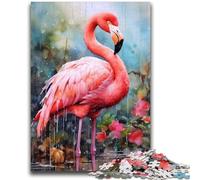 1000 Piece Jigsaw Puzzle for Adults And Teenagers Flamingo Flowers Family Fun Gifts for Friends And Family for And Age 14 50x75cm