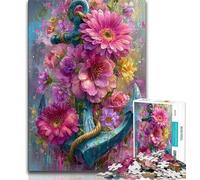 1000 Piece Jigsaw Puzzle for Adults And Teenagers Flowers Anchor Adult Puzzles,Fun Games Wall Decoration Unique Birthday And Xmas Gifts (size 38x26cm)