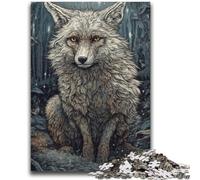 1000 Piece Jigsaw Puzzle for Adults And Teenagers Forest Fox Decompressing Intellectual Educational Toy Perfect Decoration 50x75cm