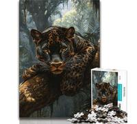 1000 Piece Jigsaw Puzzle for Adults And Teenagers Forest Leopard Teenager Puzzles,Family Educational Games Home Decoration Gift (size 75x50cm)