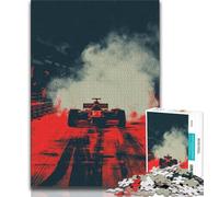 1000 Piece Jigsaw Puzzle for Adults And Teenagers Formula Racing,Stress Reliever Staycation Kill Time Wishlist with Santa Claus (38x26cm)