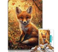 1000 Piece Jigsaw Puzzle for Adults And Teenagers Fox,Stress Reliever Staycation Kill Time Wishlist with Santa Claus (75x50cm)