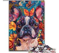 1000 Piece Jigsaw Puzzle for Adults And Teenagers French Bulldog Graffiti, Educational Toys & Games for Adults And Teenagers (Size 50x75cm)