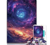 1000 Piece Jigsaw Puzzle for Adults And Teenagers Galactic Wave Swirling Stars 1000 Pieces for Adults,for Challenging Toy Game And Family Play (size 75x50cm)