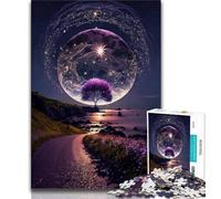 1000 Piece Jigsaw Puzzle for Adults And Teenagers Galaxy Art Beach Teenager Jigsaw,Decompressing Intellectual Educational Toy Birthday Gift 26x38cm