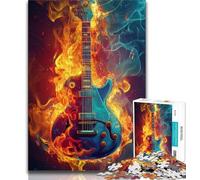 1000 Piece Jigsaw Puzzle for Adults And Teenagers Galaxy Guitar,Educational Family Game Wall Decoration Unique Birthday And Xmas Gifts 50x75cm