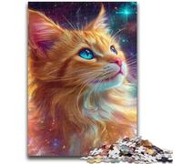 1000 Piece Jigsaw Puzzle for Adults And Teenagers Galaxy Orange Cat Adult Puzzles,Home Decoration Toys for Age 14 Years Up (75x50cm)