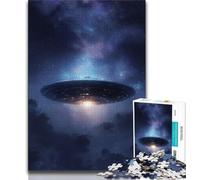 1000 Piece Jigsaw Puzzle for Adults And Teenagers Galaxy Spaceship,Stress Reliever Staycation Kill Time Wishlist with Santa Claus (75x50cm)