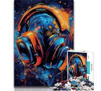 1000 Piece Jigsaw Puzzle for Adults And Teenagers Gaming Headset, Analysis And Logic,is Ideal As Gifts for The Whole Family for Age 14 38x26cm