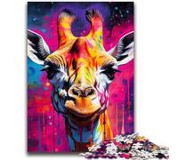 1000 Piece Jigsaw Puzzle for Adults And Teenagers Giraffe Teenager Jigsaw,Fun Present & Activity for Home,Toy for Rainy Days (26x38cm)