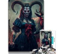 1000 Piece Jigsaw Puzzle for Adults And Teenagers Goat Devil 1000 Pieces for Adults,learning Educational for Is Ideal As A Gift for The Whole Family (size 75x50cm)