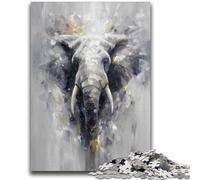 1000 Piece Jigsaw Puzzle for Adults And Teenagers Golden Elephant 1000 Pieces for Teenagers,Quiz Game for Is Ideal As A Gift for The Whole Family (75x50cm)