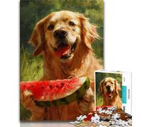 1000 Piece Jigsaw Puzzle for Adults And Teenagers Golden Retriever Portrait 1000 Pieces for Adults,learning Educational for Is Ideal As A Gift for The Whole Family (size 38x26cm)