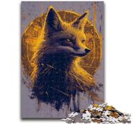 1000 Piece Jigsaw Puzzle for Adults And Teenagers Golden Wolf Fox Teenager Jigsaw,Fun Present & Activity for Home,Toy for Rainy Days (50x75cm)