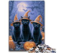 1000 Piece Jigsaw Puzzle for Adults And Teenagers Halloween Animals Teenager Jigsaw,Decompressing Intellectual Educational Toy Birthday Gift (50x75cm)