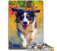 1000 Piece Jigsaw Puzzle for Adults And Teenagers Happy Border Collie Puzzles,Educational Games DIY Toys Great Gifts And Toys (50x75cm)