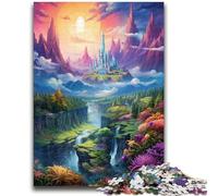 1000 Piece Jigsaw Puzzle for Adults And Teenagers Heaven Landscape Fantasy Colors Decompressing Intellectual Educational Toy Perfect Decoration 26x38cm