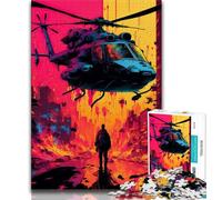 1000 Piece Jigsaw Puzzle for Adults And Teenagers Helicopters Puzzles for Teenagers,Quiz Game Wall Decoration Unique Birthday And Xmas Gifts 75x50cm