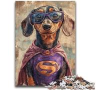 1000 Piece Jigsaw Puzzle for Adults And Teenagers Hero Dachshund Challenging Game And Family Play Secret Santa Gifts 50x75cm