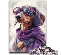 1000 Piece Jigsaw Puzzle for Adults And Teenagers Hero Dachshund Help The Brain Exercise Addictive Toys to Cultivate Patience Suitable for Couples 50x75cm