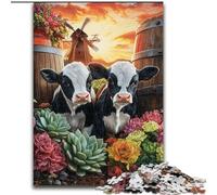 1000 Piece Jigsaw Puzzle for Adults And Teenagers Highland Cow, Stress Relief with Fully Interlocking Randomly Shaped Pieces for And 14 Years Old (Size 50x75cm)