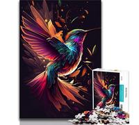 1000 Piece Jigsaw Puzzle for Adults And Teenagers Hummingbird Color 1000 Pieces for Adults,Staycation Kill Time with Fully Interlocking Randomly Shaped Pieces 38x26cm