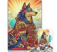 1000 Piece Jigsaw Puzzle for Adults And Teenagers Husky Samurai Adult Puzzles,Educational Games Wall Decoration Unique Birthday And Xmas Gifts (size 75x50cm)