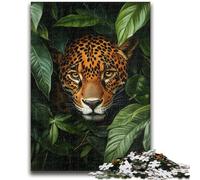 1000 Piece Jigsaw Puzzle for Adults And Teenagers Jaguar Hiding in The Jungle 1000 Pieces for Teenagers,for Challenging Toy Game And Family Play (38x26cm)