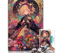 1000 Piece Jigsaw Puzzle for Adults And Teenagers Japanese Anime Girl Teenager Jigsaw,Decompressing Intellectual Educational Toy Birthday Gift 26x38cm