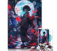 1000 Piece Jigsaw Puzzle for Adults And Teenagers Japanese Female Ninja Warrior 1000 Piece Jigsaw,for Educational Game Challenge Toy Deal As Gifts for The Whole Family 38x26cm