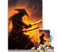 1000 Piece Jigsaw Puzzle for Adults And Teenagers Japanese Neon Ninja Puzzles for Adults,Relax Games Is Ideal As A Gift for The Whole Family (size 38x26cm)