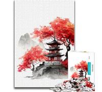 1000 Piece Jigsaw Puzzle for Adults And Teenagers Japanese Style Landscape Puzzles for Adults,Relax Games Is Ideal As A Gift for The Whole Family (size 75x50cm)