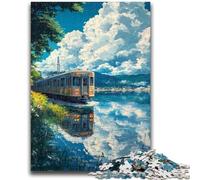 1000 Piece Jigsaw Puzzle for Adults And Teenagers Japanese Trains 1000 Pieces for Teenagers,for Challenging Toy Game And Family Play (50x75cm)
